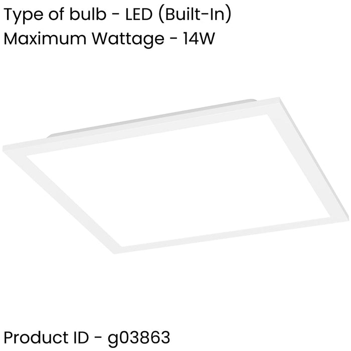Elegant Modern White Square Ceiling Light for Any Indoor Space