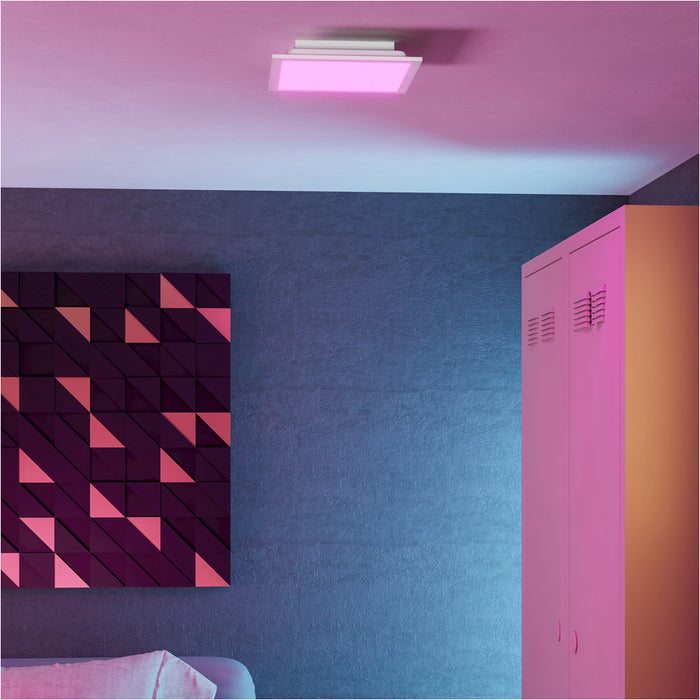 Elegant Modern White Square Ceiling Light for Any Indoor Space