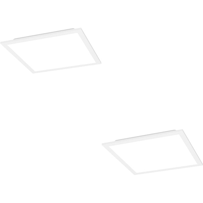 2 PACK Elegant Modern White Square Ceiling Light for Any Indoor Space