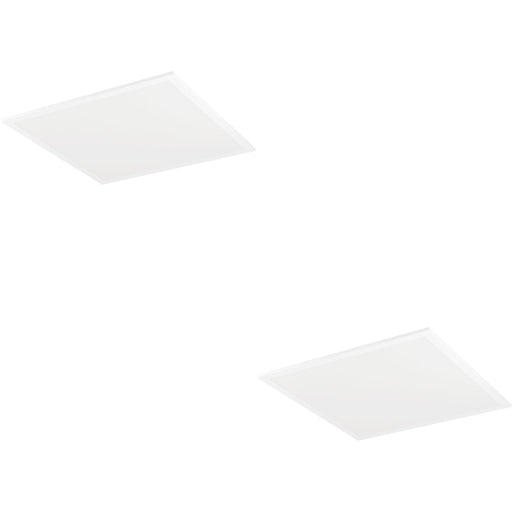 2 PACK Stylish Modern White Square Ceiling Light for Indoor Spaces