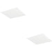2 PACK Stylish Modern White Square Ceiling Light for Indoor Spaces