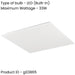 2 PACK Modern White Square Ceiling Light Stylish Indoor Lighting for Any Room