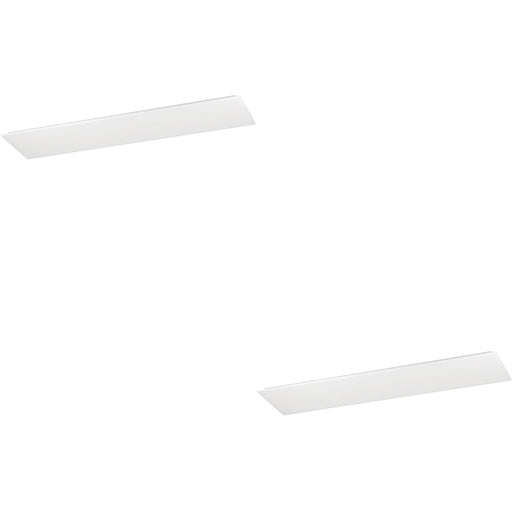 2 PACK Sleek Modern White Ceiling Light Fixture for Indoor Home Spaces