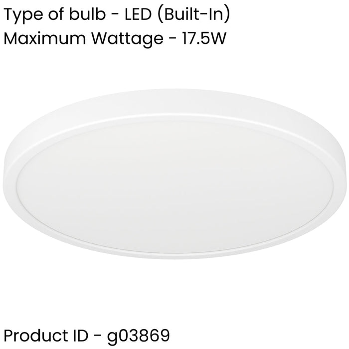 Stylish Modern White Round LED Ceiling Light for Indoor Spaces
