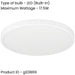 2 PACK Stylish Modern White Round LED Ceiling Light for Indoor Spaces