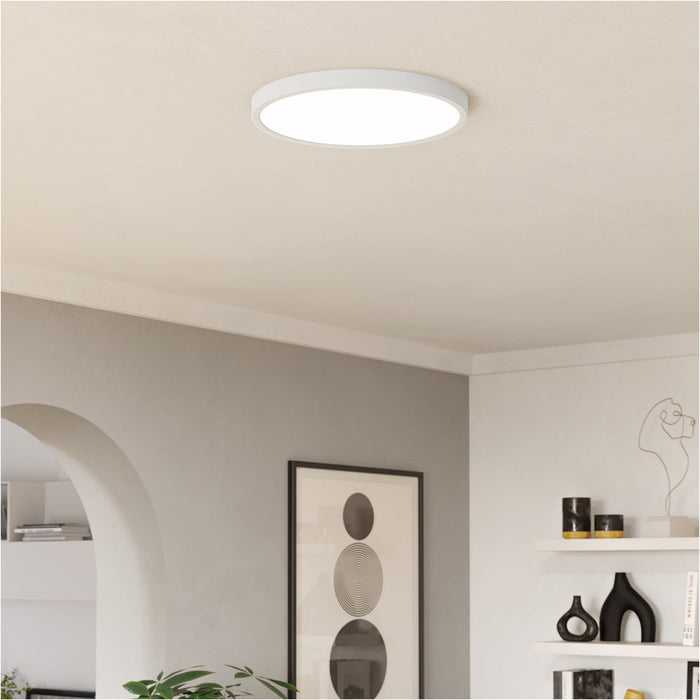 Stylish Modern White Round LED Ceiling Light for Indoor Spaces