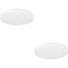 2 PACK Stylish Modern White Round LED Ceiling Light for Indoor Spaces