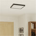 Contemporary Black Square LED Ceiling Light for Modern Indoor Spaces