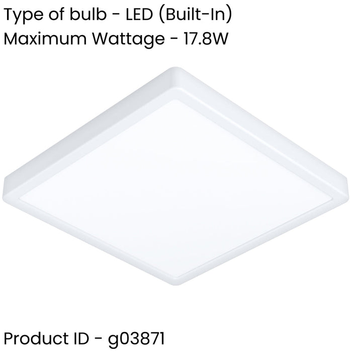 Sleek Modern Design White Square LED Ceiling Light for Indoor Spaces