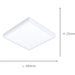 Sleek Modern Design White Square LED Ceiling Light for Indoor Spaces