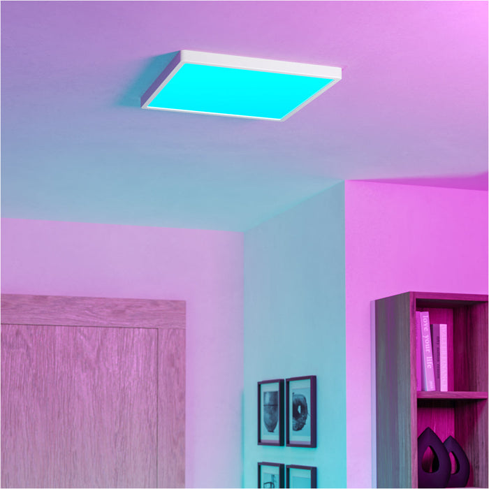 2 PACK Sleek Modern Design White Square LED Ceiling Light for Indoor Spaces