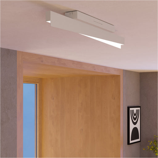 Stylish Grey Ceiling Light for Modern Indoor Spaces Semi Flush Design