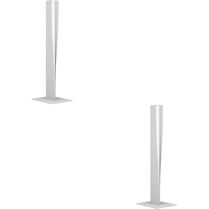 2 PACK Stylish Grey Table Lamp for Modern Indoor Home Decor