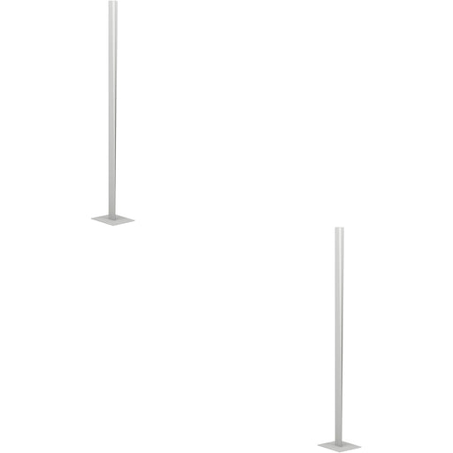 2 PACK Stylish Modern Grey Floor Lamp Elegant Indoor Lighting for Home Decor