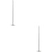 2 PACK Stylish Modern Grey Floor Lamp Elegant Indoor Lighting for Home Decor