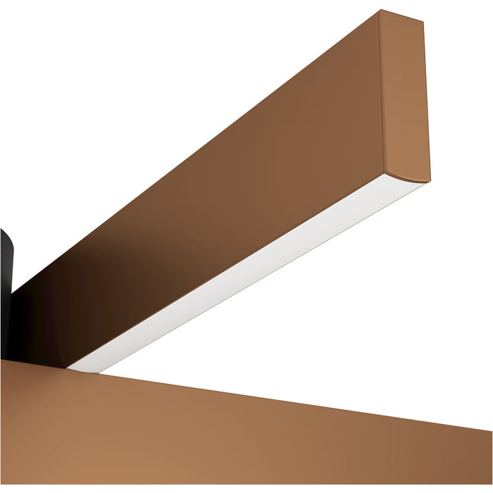 Stylish Modern Bronze and Black Semi Flush Ceiling Light for Indoor Spaces