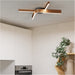 Stylish Modern Bronze and Black Semi Flush Ceiling Light for Indoor Spaces