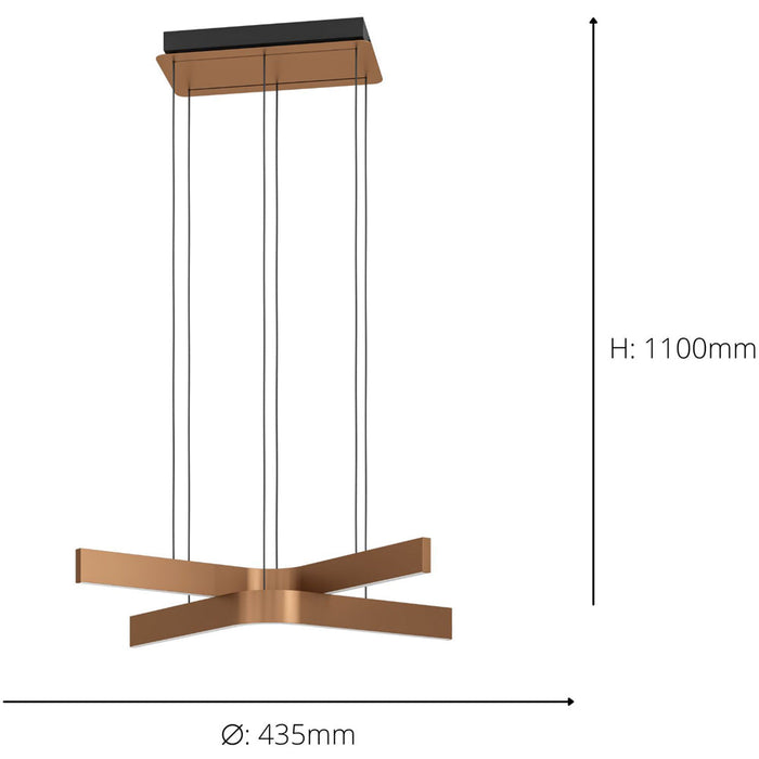 Stylish Modern Bronze and Black Pendant Ceiling Light for Contemporary Homes