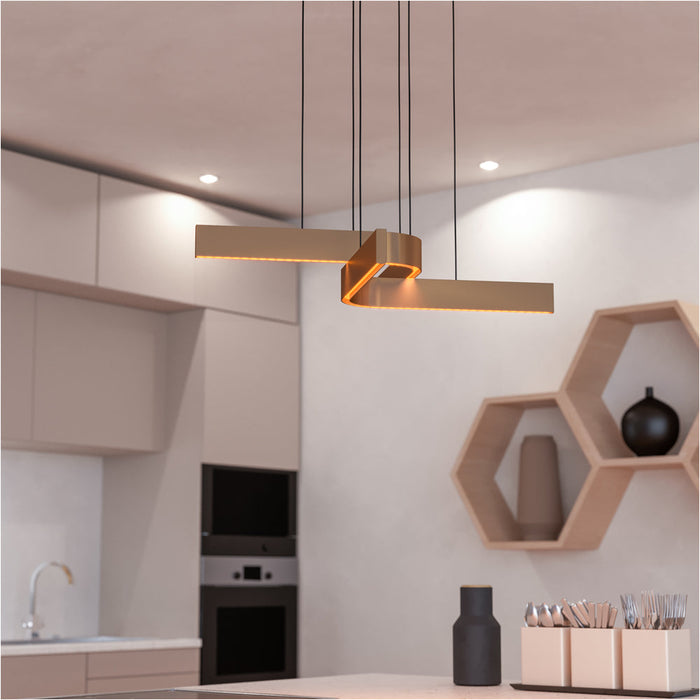 Stylish Modern Bronze and Black Pendant Ceiling Light for Contemporary Homes