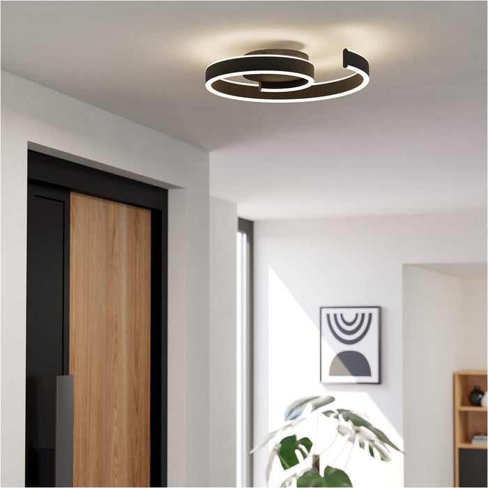 Sleek Modern Black Ceiling Light for Indoor Spaces Contemporary Design