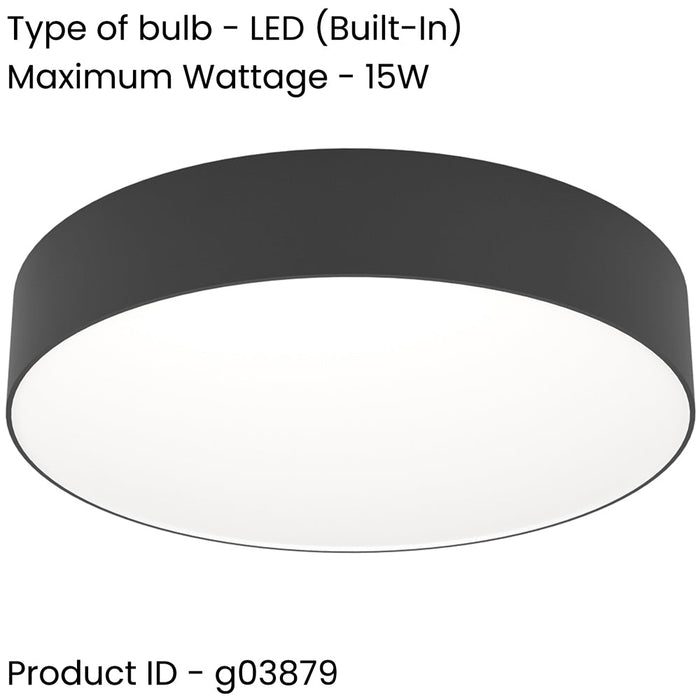 2 PACK Stylish Modern Black Ceiling Light for Minimalist Indoor Spaces