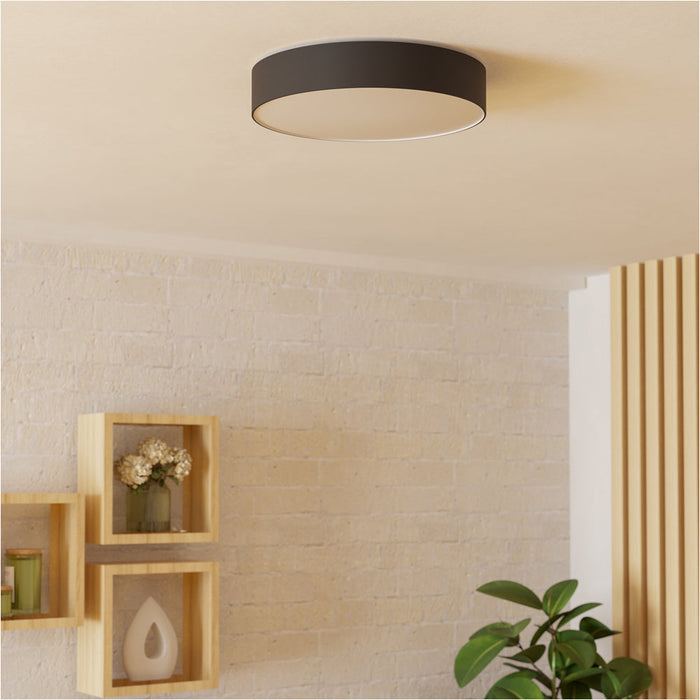 2 PACK Stylish Modern Black Ceiling Light for Minimalist Indoor Spaces
