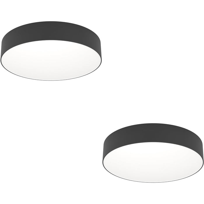 2 PACK Stylish Modern Black Ceiling Light for Minimalist Indoor Spaces