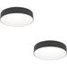 2 PACK Stylish Modern Black Ceiling Light for Minimalist Indoor Spaces