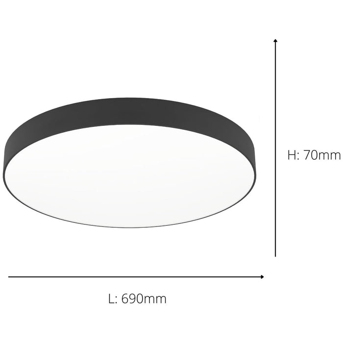 2 PACK Stylish Modern Black Ceiling Light for Indoor Spaces Perfect for Any Room