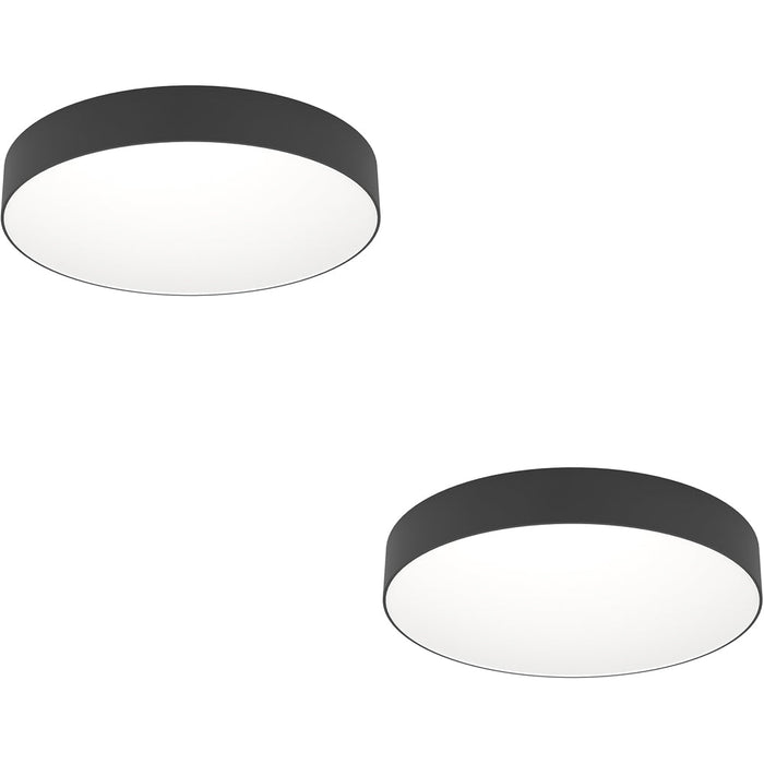 2 PACK Stylish Modern Black Ceiling Light for Indoor Spaces Perfect for Any Room