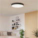 2 PACK Sleek Modern Black Ceiling Light for Indoor Spaces Stylish Semi Flush Fixture