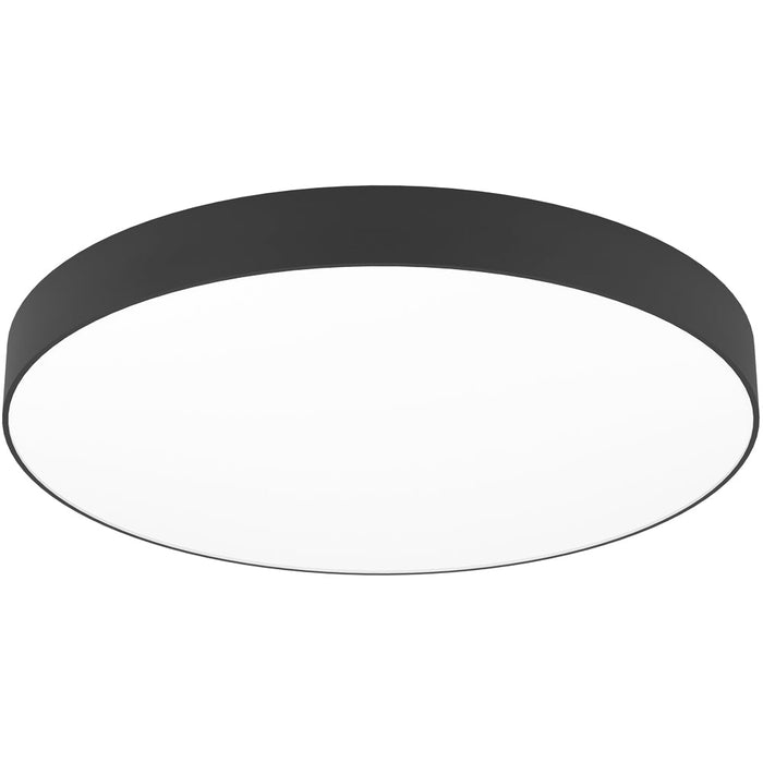 Sleek Modern Black Ceiling Light for Indoor Spaces Stylish Semi Flush Fixture