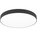 Sleek Modern Black Ceiling Light for Indoor Spaces Stylish Semi Flush Fixture