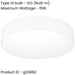 2 PACK Stylish Modern White Ceiling Light for Contemporary Indoor Spaces