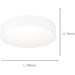 2 PACK Stylish Modern White Ceiling Light for Contemporary Indoor Spaces