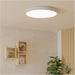 Modern Minimalist White Ceiling Light for Indoor Spaces Elegant Semi Flush Design