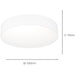 Modern Minimalist White Ceiling Light for Indoor Spaces Elegant Semi Flush Design