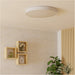 2 PACK Modern Minimalist White Ceiling Light for Indoor Spaces Elegant Semi Flush Design