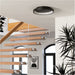 Sleek Modern Black Round Ceiling Light for Stylish Indoor Spaces