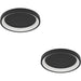 2 PACK Sleek Modern Black Round Ceiling Light for Stylish Indoor Spaces