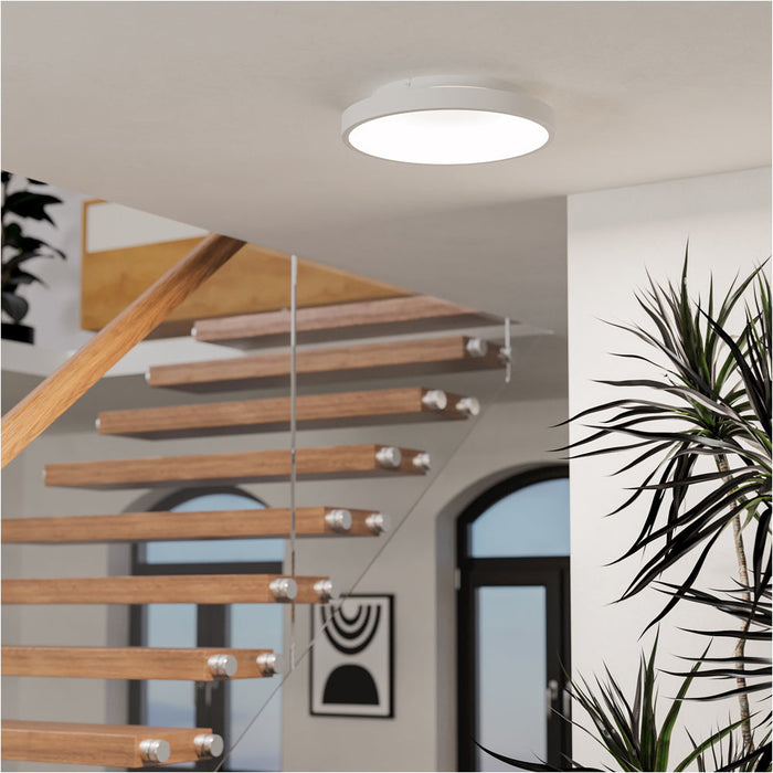 2 PACK Stylish Modern White Round Ceiling Light for Indoor Spaces