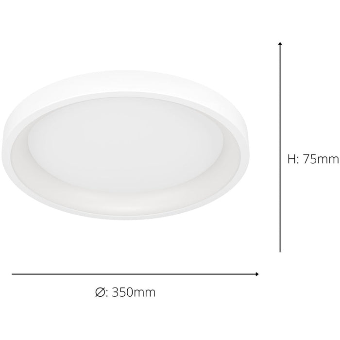 Stylish Modern White Round Ceiling Light for Indoor Spaces