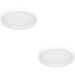 2 PACK Stylish Modern White Round Ceiling Light for Indoor Spaces