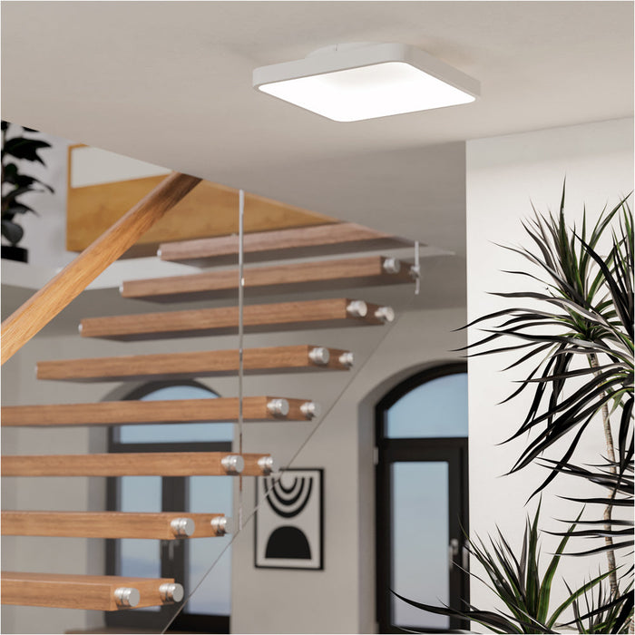 Modern White Square Ceiling Light Stylish Indoor Illumination for Any Room