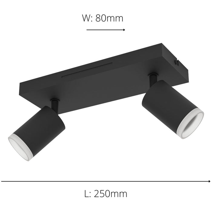 Sleek Black Bar Ceiling Spotlight for Indoor Spaces Modern Design & Elegant Illumination
