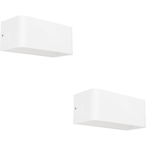 2 PACK Stylish Modern White Wall Light for Indoor Spaces Perfect Home Illumination