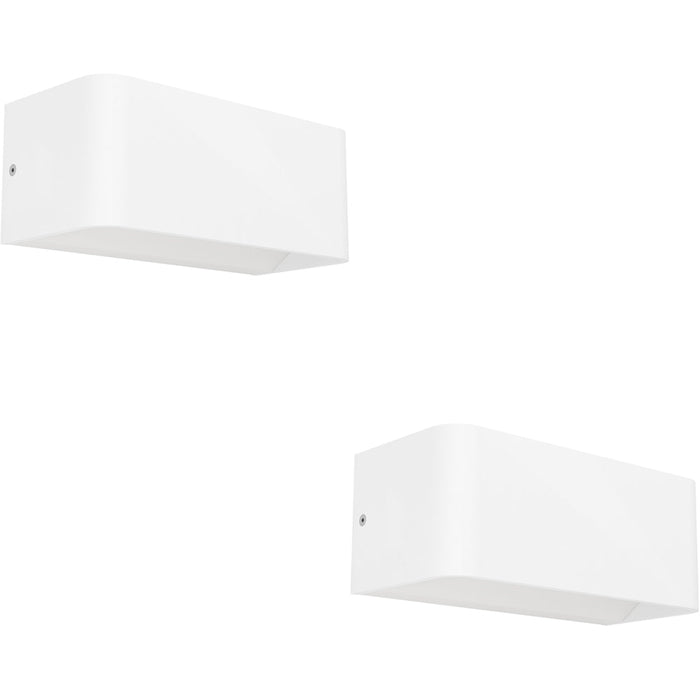 2 PACK Stylish Modern White Wall Light for Indoor Spaces Perfect Home Illumination