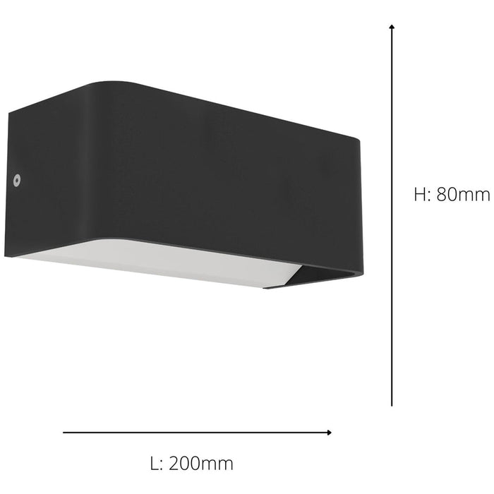 2 PACK Stylish Modern Black Wall Light for Indoor Home Decor Model 901956