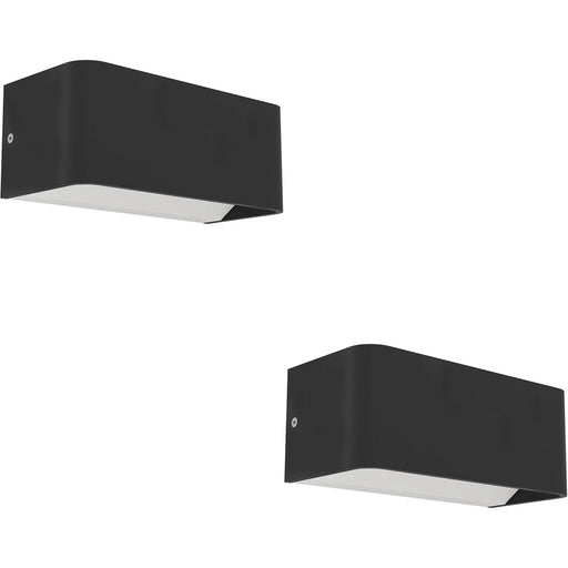 2 PACK Stylish Modern Black Wall Light for Indoor Home Decor Model 901956