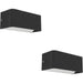2 PACK Stylish Modern Black Wall Light for Indoor Home Decor Model 901956